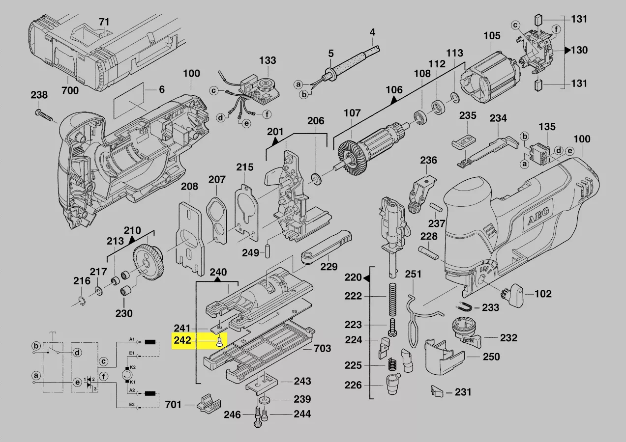 vis réf. 4931310396 AEG